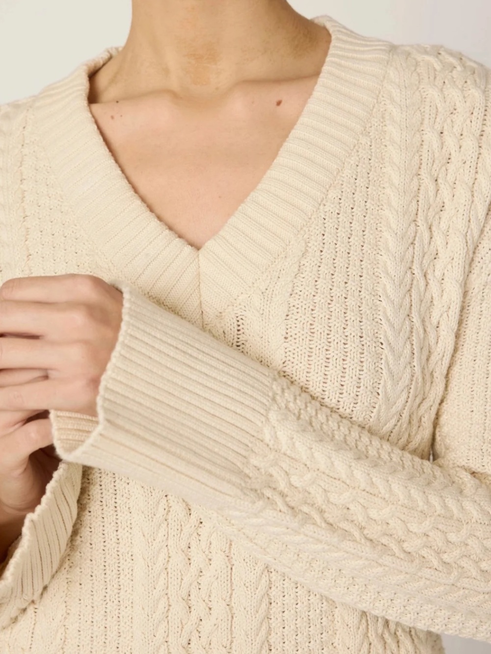 Cleobella Amira Mini Sweater Dress Ivory M NWT - Picture 7 of 12